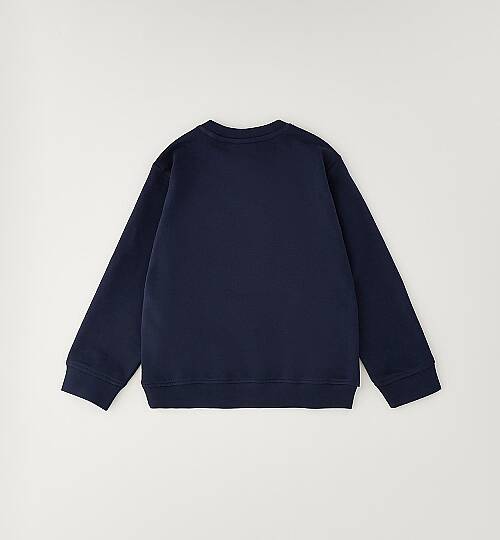 Erkek Çocuk Sevimli Ayı Baskılı Lacivert Sweatshirt - 3