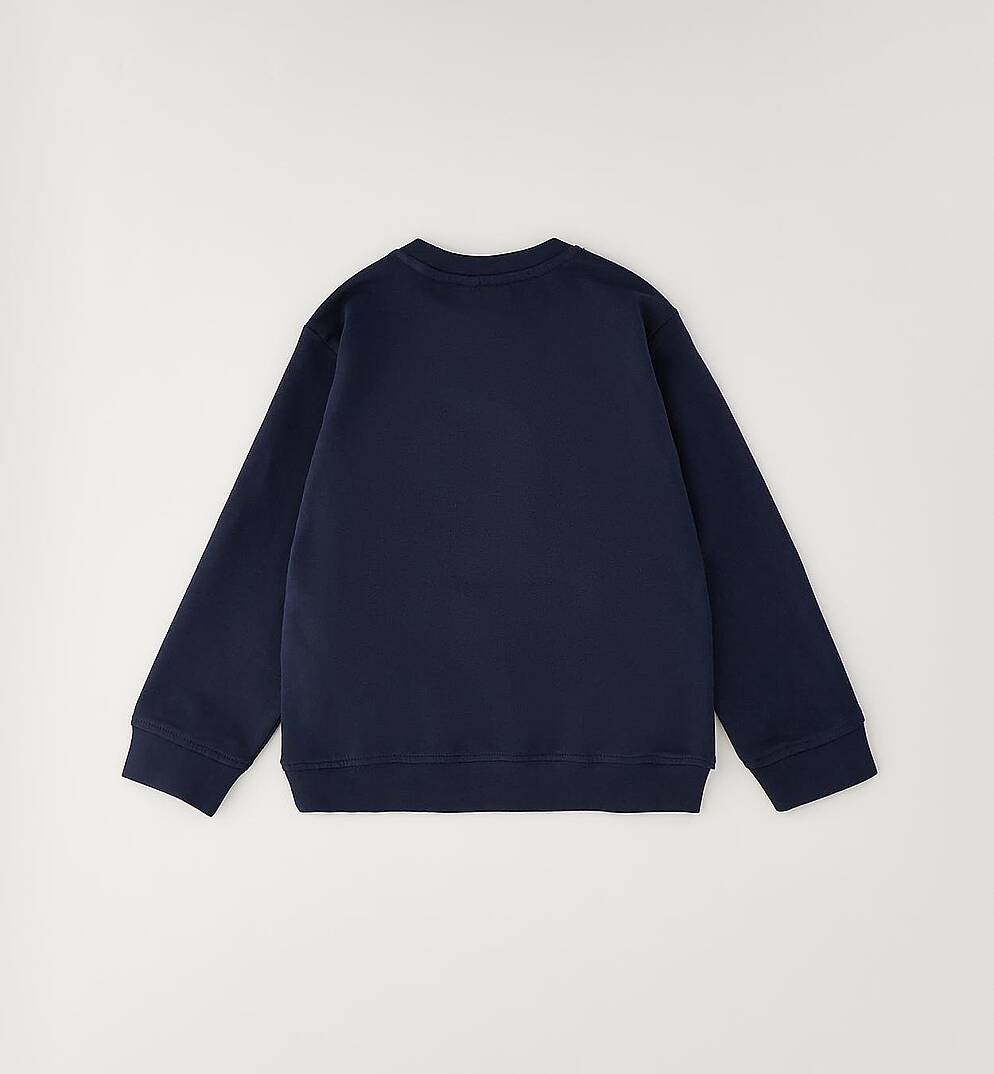Erkek Çocuk Sevimli Ayı Baskılı Lacivert Sweatshirt - 3